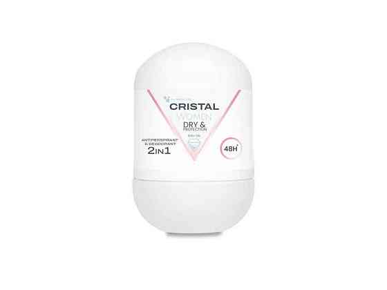 Дезодорант-антиперспирант 50мл Шариковый 2в1 для женщин ТМ CRISTAL Киев
