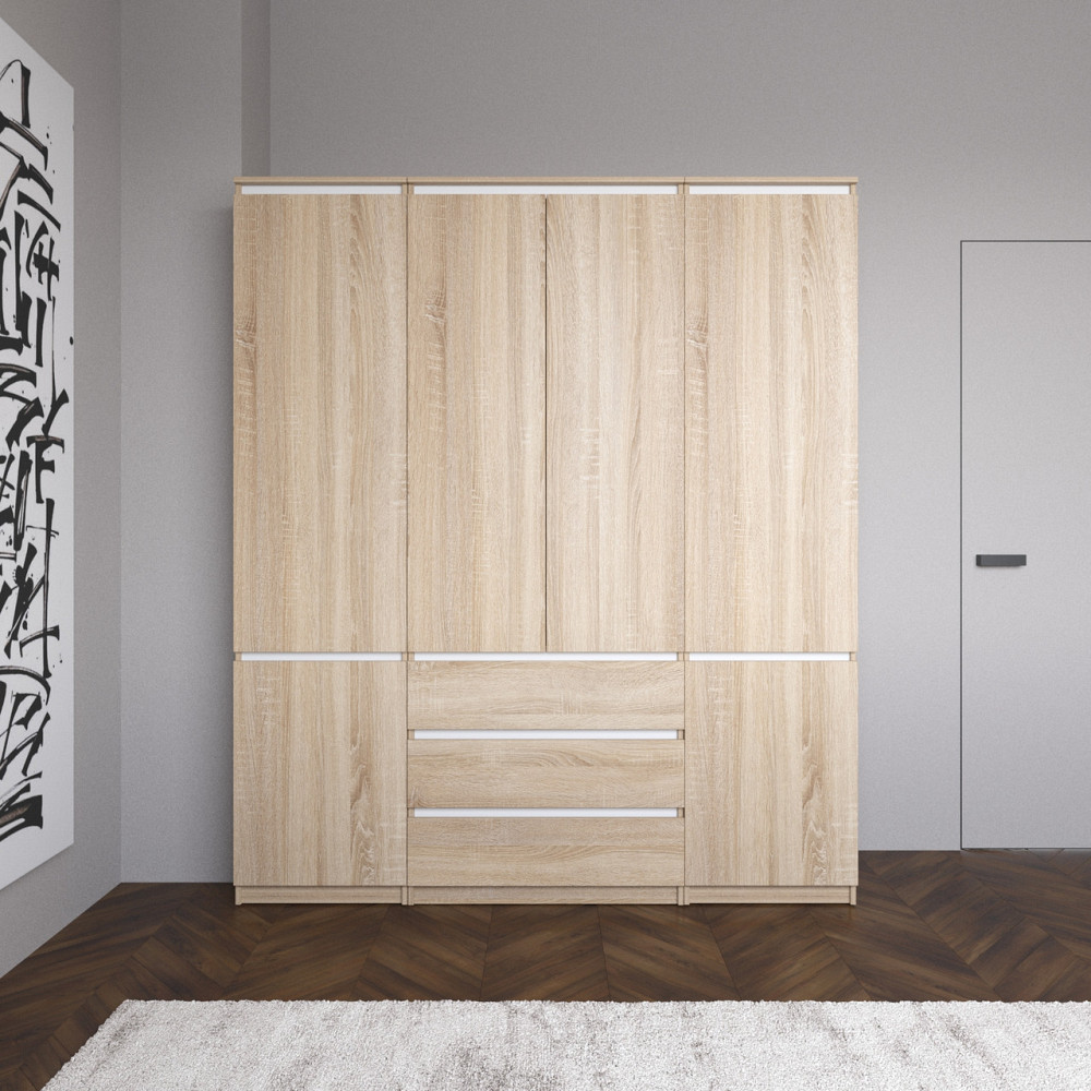 Шафа для одягу VAYS зі штангою та полицями, 3 шухляди, комплект R9+R22-2 Львів - фото 5