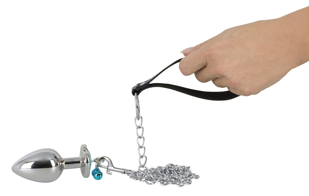 Набір із 4 пробок із повідцем Butt Plug Set with a Leash S, M, L Sex Aura Київ - фото 6