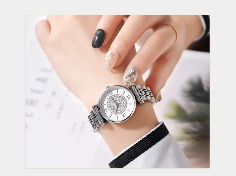 Женские классические часы Skmei 1533 Серебристый Винница - изображение 7