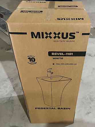 Раковина моноблок Mixxus BEVEL-1101 з отвором під змішувач та переливом 450х435х835mm   ( MI6697 ) 23276 Харків