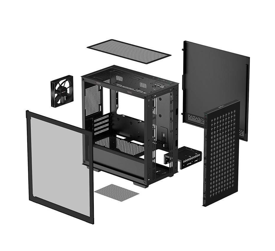 Корпус DeepCool CH370 Black (R-CH370-BKNAM1-G-1) без БЖ ( Black ) Харків - фото 13