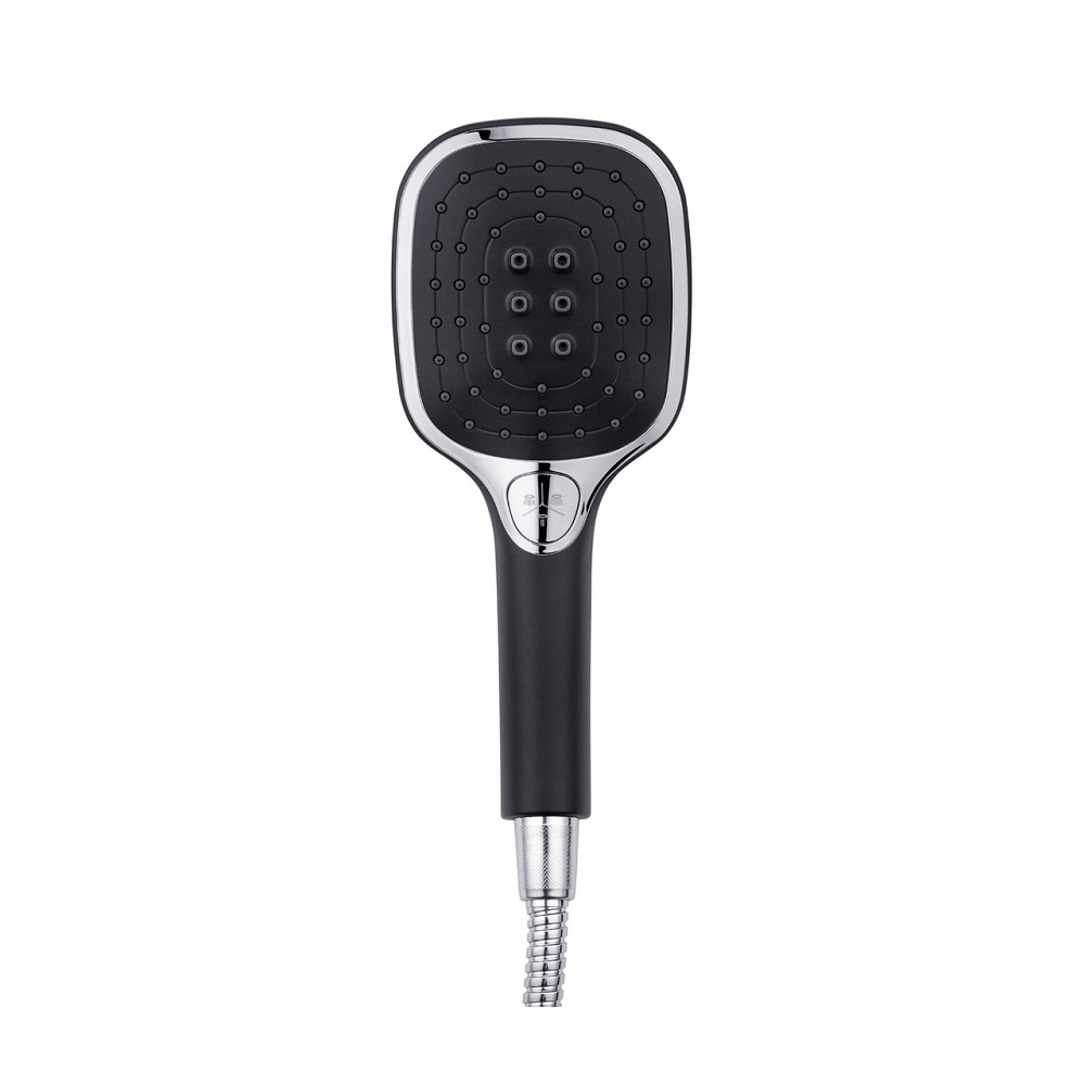 Змішувач для ванни з душовим гарнітуром Kroner KRP Essen - SCH070 хром/чорний Київ - фото 6