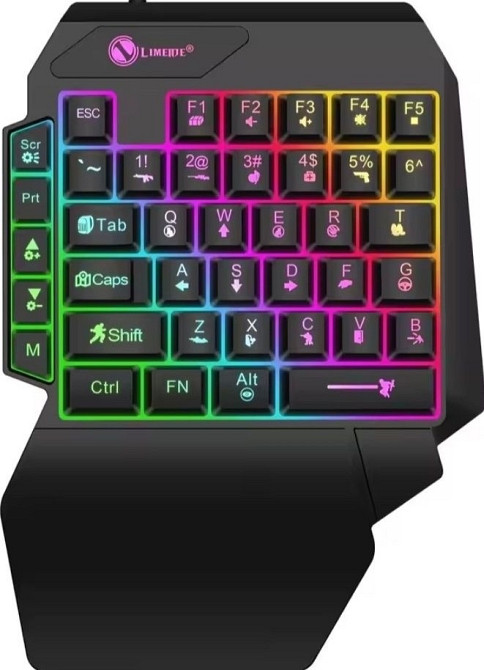 Ігрова клавіатура з RGB для ноутбука, смартфона, планшета, ПК. Київ - фото 3