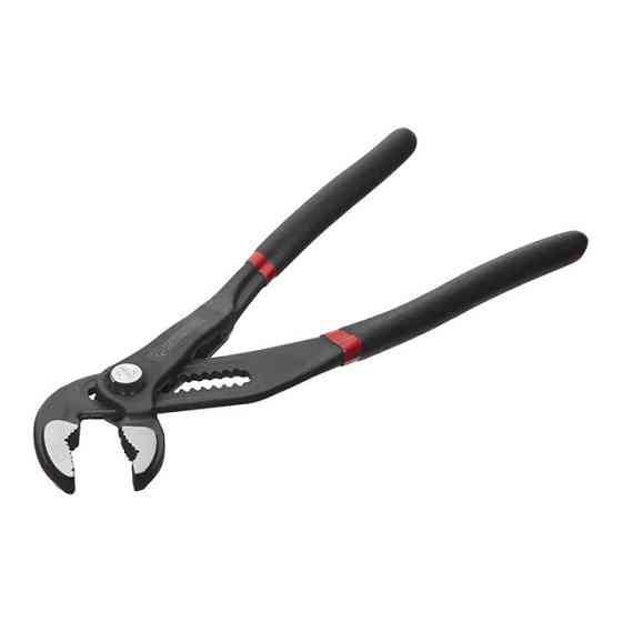 Кліщі сантехнічні 250 мм, кована сталь 40CrV, двокомпонентні рукоятки, STORM INTERTOOL NT-0166 Київ