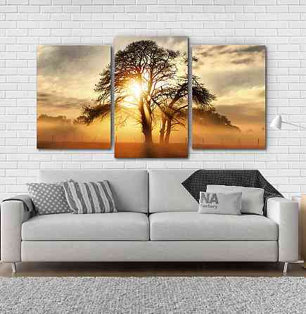 Модульна картина Природа Світанок Art-217_3 Київ