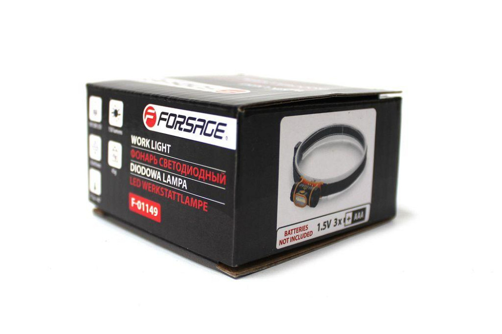 Ліхтар налобний світлодіодний (1W COB LED; 250Lm; 1.5V; 3хААА) FORSAGE F-01149 Одесса - изображение 2