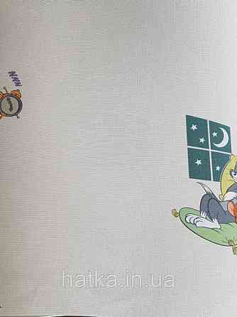 Шпалери вінілові на флізеліні AdaWall Ada Kids метрові дитячі Том і Джеррі сюжети на пісочному Київ