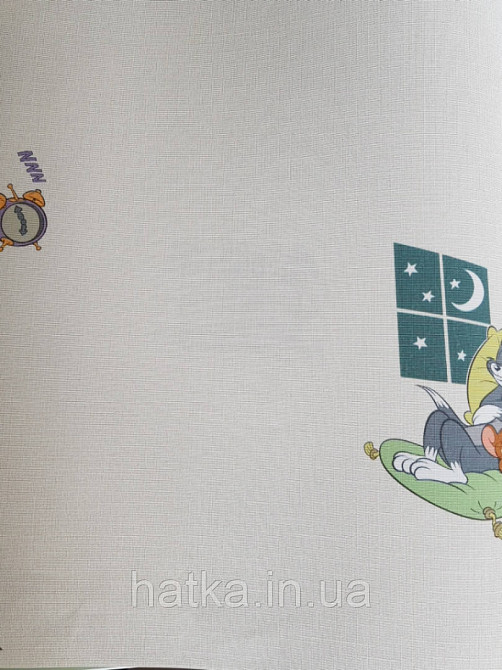 Шпалери вінілові на флізеліні AdaWall Ada Kids метрові дитячі Том і Джеррі сюжети на пісочному Київ - фото 2