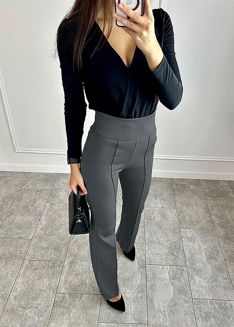 Длинные брюки с высокой талией Salvia 50, Графит Киев - изображение 2