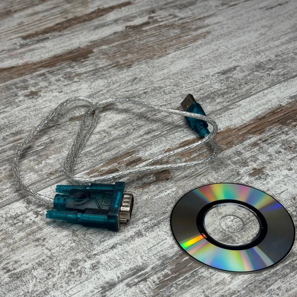 Кабель-переходник USB на RS232 DB9 COM CH340, 0.8 м для подключения устаревших устройств, промышленной техники Киев - изображение 1