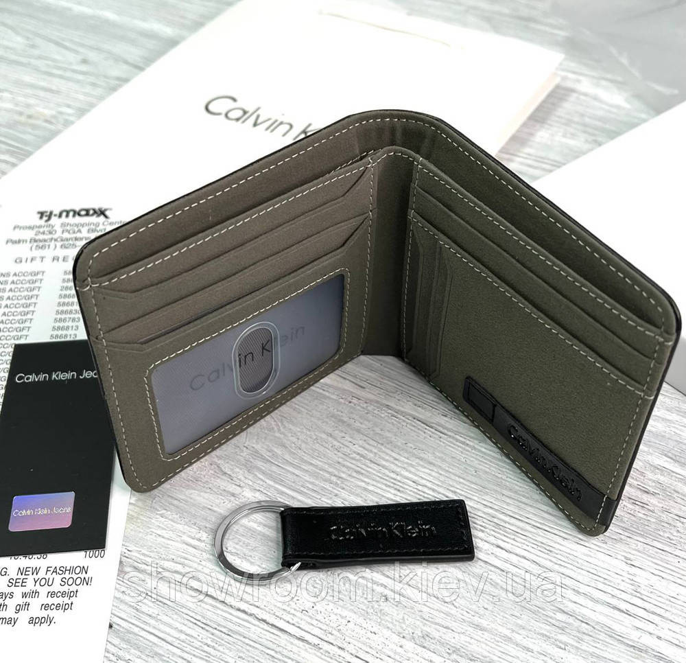 Мужское кожаное портмоне в подарочной упаковке (1393) Киев - изображение 4