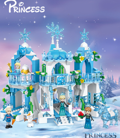 Великий дитячий конструктор Холодне Серце Принцеса Frozen Lisa 7661 крижаний замок Лего Ельза для дівчаток ( 23488 ) Харків