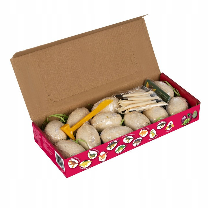 Детский набор из 12 яиц динозавров для раскопок с аксессуарами Kruzzel (24982) Нововолынск - изображение 2