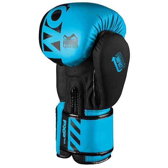 Боксерські рукавиці Phantom APEX Neon Blue 12 унцій (капа в подарунок) Кам'янське