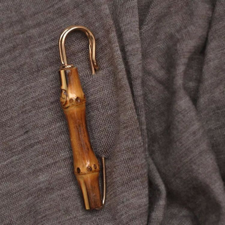 Брошь мужская бамбуковая Киев - изображение 1