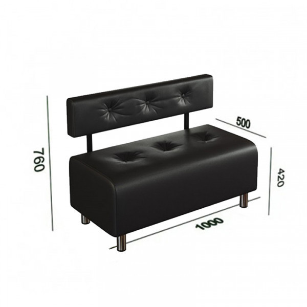 Диван для зони очікування Беккі з гудзиками (Кольори в асортименті) Київ - фото 3