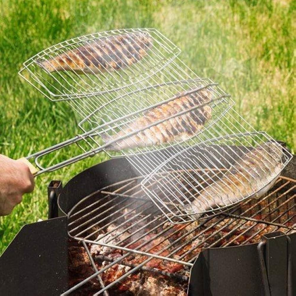 Решітка-гриль для риби потрійна (66x40x36см)  (СИЛА - Кемпінг) Харків - фото 3