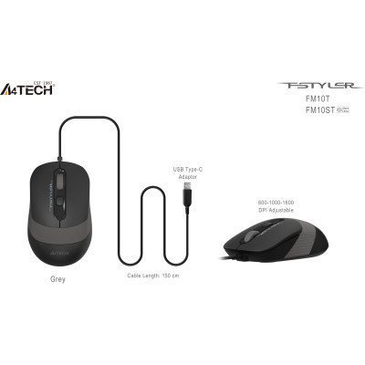 Мышка A4Tech FM10ST USB Grey (4711421990134) Винница - изображение 8