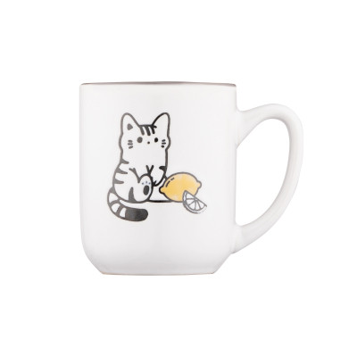 Чашка Ardesto Cat, 380мл, кераміка, біло-сірий (AR3055) Винница - изображение 3