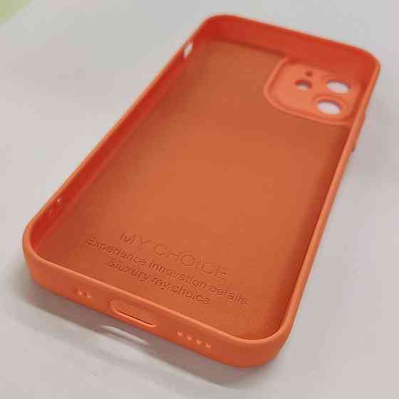 Чехол Silicone Case FULL CAMERA Iphone 12mini Orange Київ