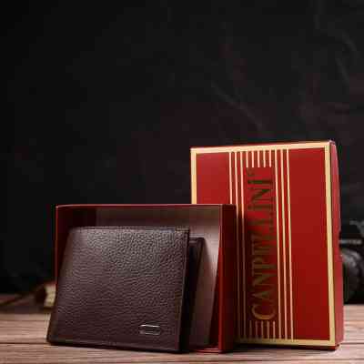 Портмоне Canpellini Из натуральной кожи Коричневое (21775) Винница