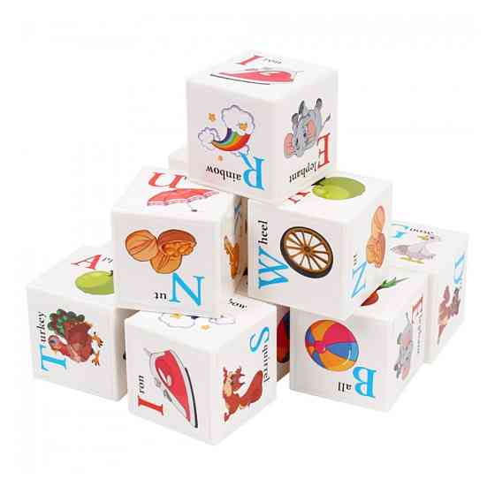 Детский развивающий набор кубиков 