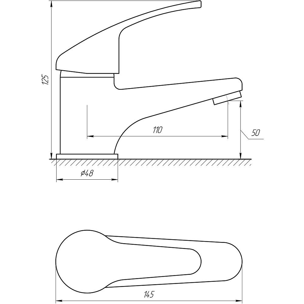 Змішувач для умивальника Globus Lux Solly GLSO-0401 Луцк - изображение 5