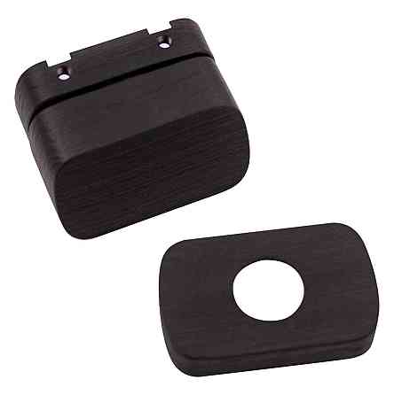 Дверна накладка під WC M&T Minimal2.0 148510 Cr-K чорний брошований Київ