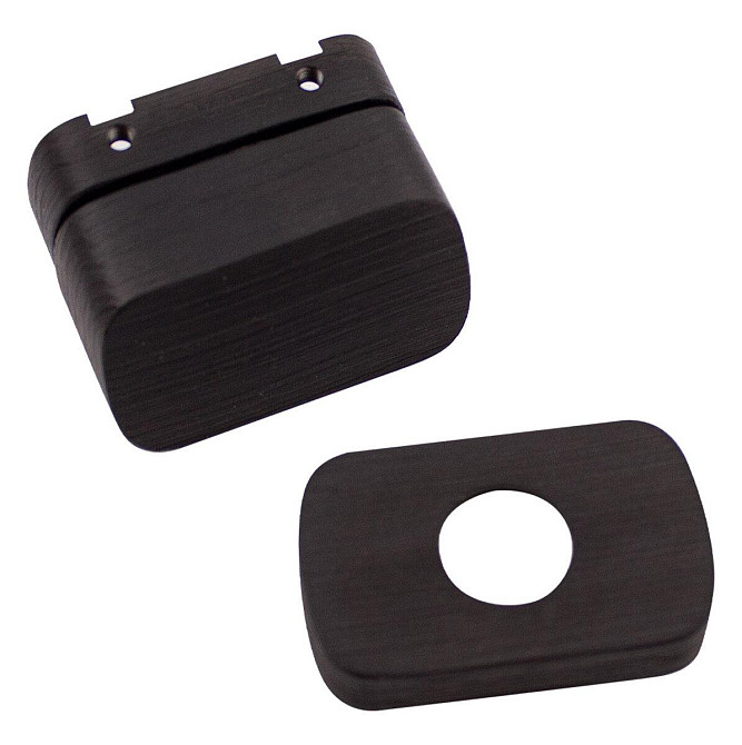 Дверна накладка під WC M&T Minimal2.0 148510 Cr-K чорний брошований Київ - фото 2