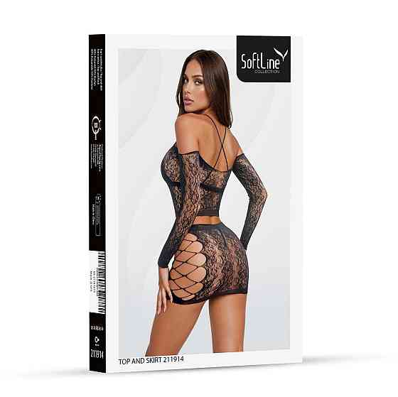 Комплект білизни - Top and skirt 211914, black - One Size Sex Aura Київ
