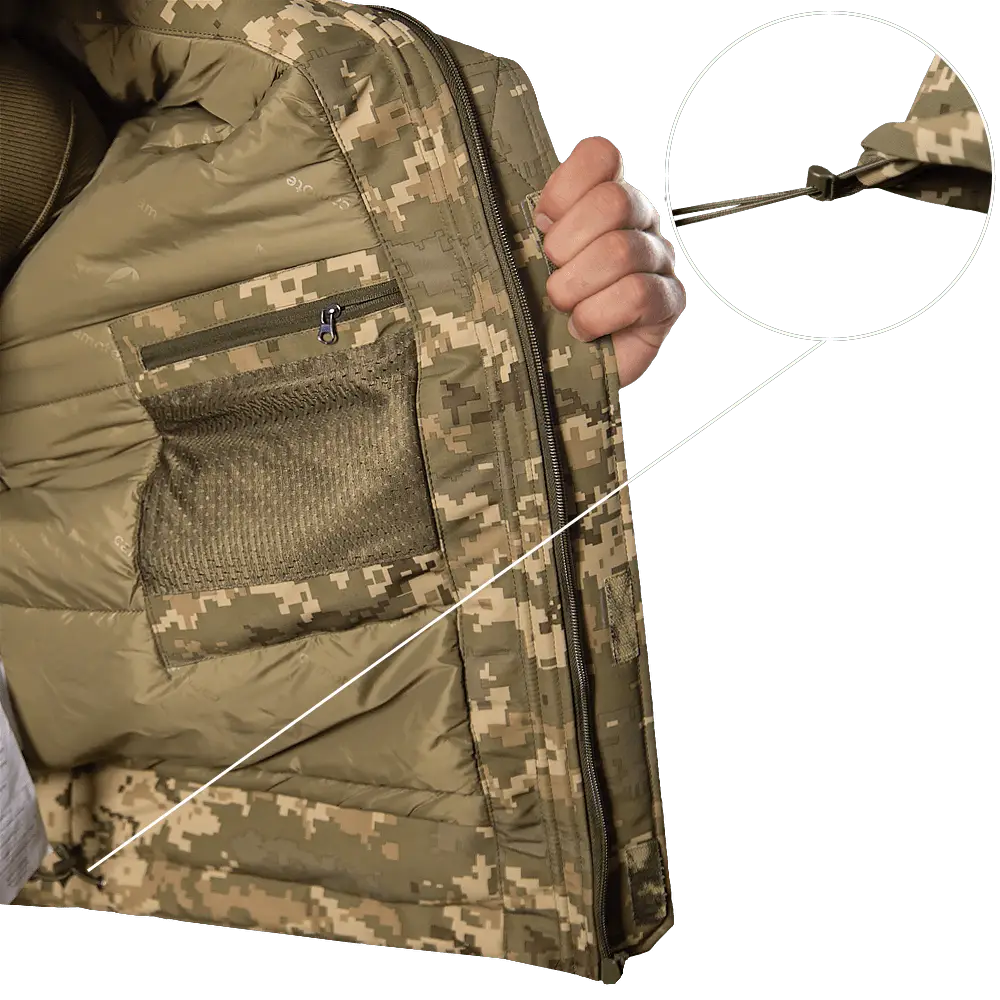 Тактическая мужская зимняя куртка Defender 7 level (Пиксель) 2XL Киев - изображение 6