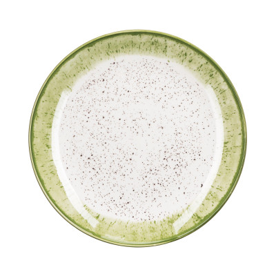 Тарілка Ardesto Siena, 19см, порцеляна, біло-зелений (AR2919SWG) Вінниця - фото 5