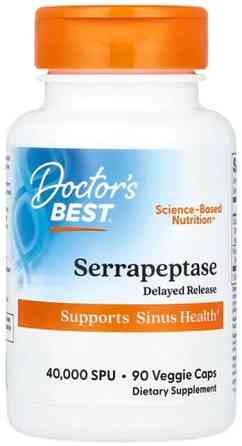 Серрапептаза Doctor's Best Serrapeptase 40000 СПУ 90 капсул Киев