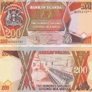 Uganda Уганда - 200 Shillings 1987 UNC Полтава - изображение 1