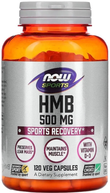 Гидроксиметилбутират ГМБ Now Foods HMB Sports 500 мг 120 вег капс Киев - изображение 1