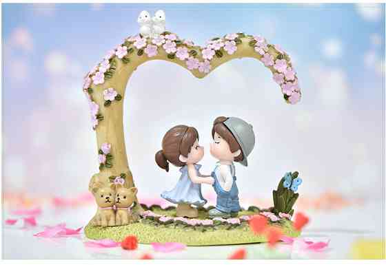 Декоративні садові фігурки Закохана пара для флораріуму кашпо міні саду мікроландшафту рокарія Одеса