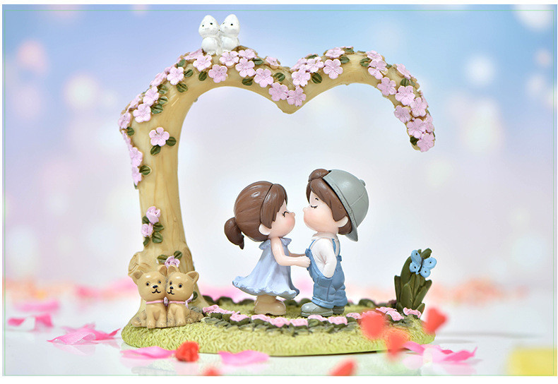 Декоративні садові фігурки Закохана пара для флораріуму кашпо міні саду мікроландшафту рокарія Одеса - фото 5