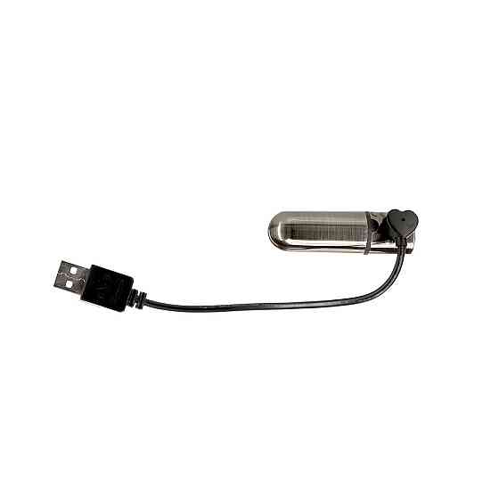 Вибропуля PowerBullet First-Class Bullet 2.5″ with Key Chain Pouch, Gun Metal, 9 режимов вибрации Sex Aura Киев
