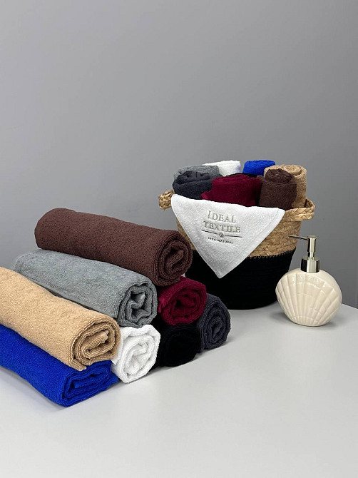 Комплект рушників Ideal Textile однотонних 50х90см + 70х140см 400 г/м2 (56860932) Чернівці - фото 5