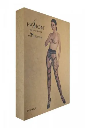 Еротичні колготки-бодістокінг Passion ECO S006 white Львів