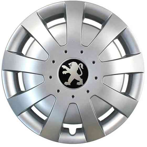 Автомобильные модельные колпаки R15 Peugeot 309 4шт, SJS, серебряные Киев