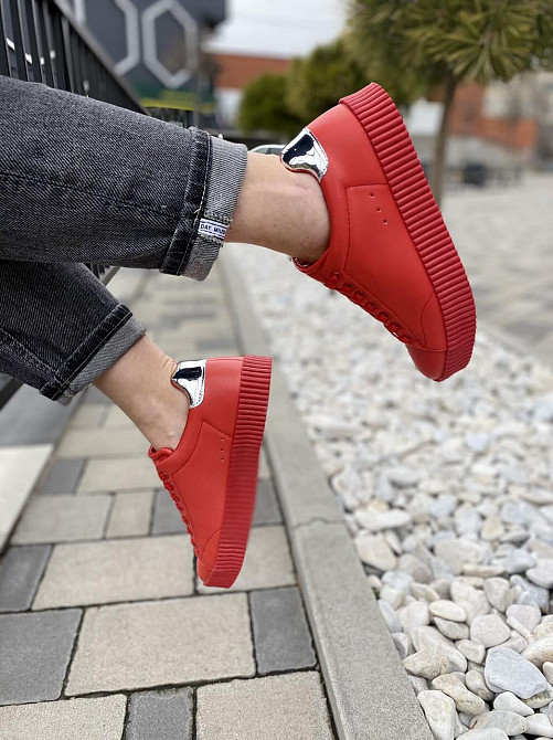 Vices Кросівки жіночі VICES 7170-19 червоні (весна-осінь, еко-шкіра) (1472) Коломия - фото 4