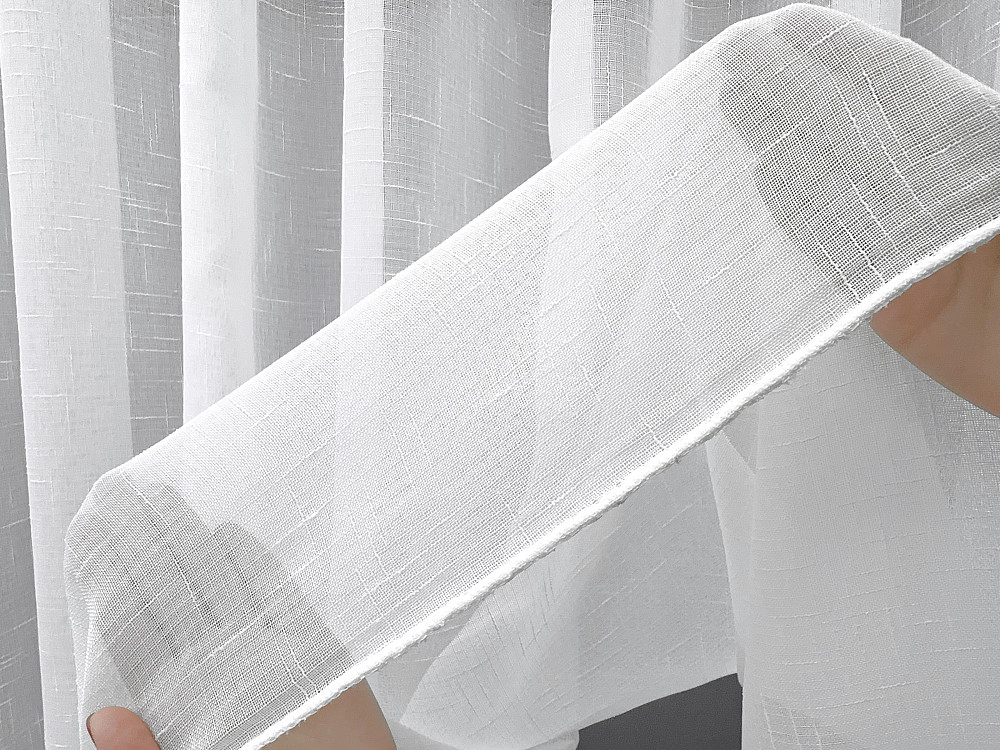 Тюль VR-Textil 115т Льон однотонний Білий 400х200 см (43-272) Київ - фото 20
