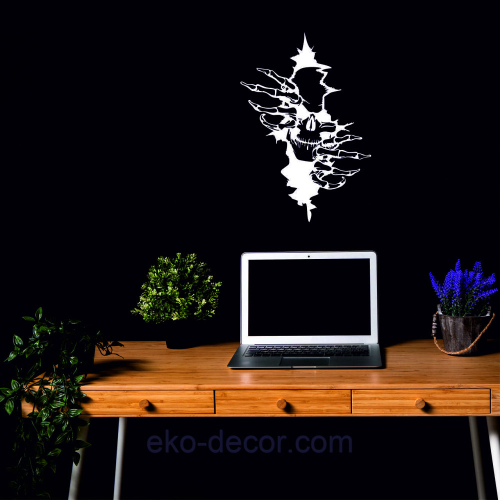 Декоративне настінне Панно «Скелет», Декор на стіну 50*34 см, Білий Київ - фото 7