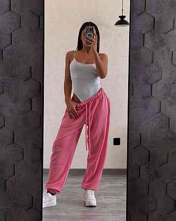 Женские повседневные оверсайз брюки-джоггеры турецкая петля диагональ Одесса