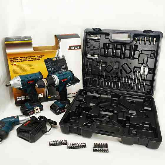 Набір акумуляторних інструментів 24 В Boxer SR-033 набір гайковерт шуруповерт викрутка TX-57 Львів