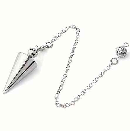 Маятник для біолокації металевий срібний 3.5 см, езотеричний маятник для гадання та енергодіагностики Київ