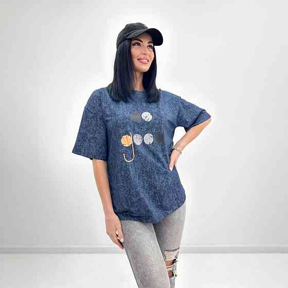 Женская футболка свободного кроя 