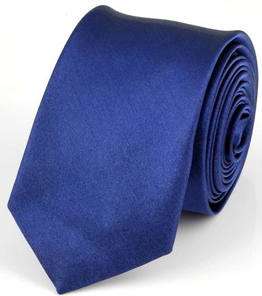 Краватка синя для чоловіка вузька Київ - фото 1